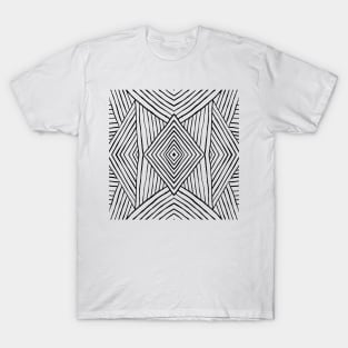 Line pattern T-Shirt